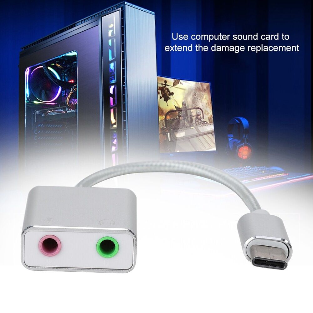Premium Aluminum Alloy External Sound Card for Enhanced Audio on Tablets and Mobile Phones