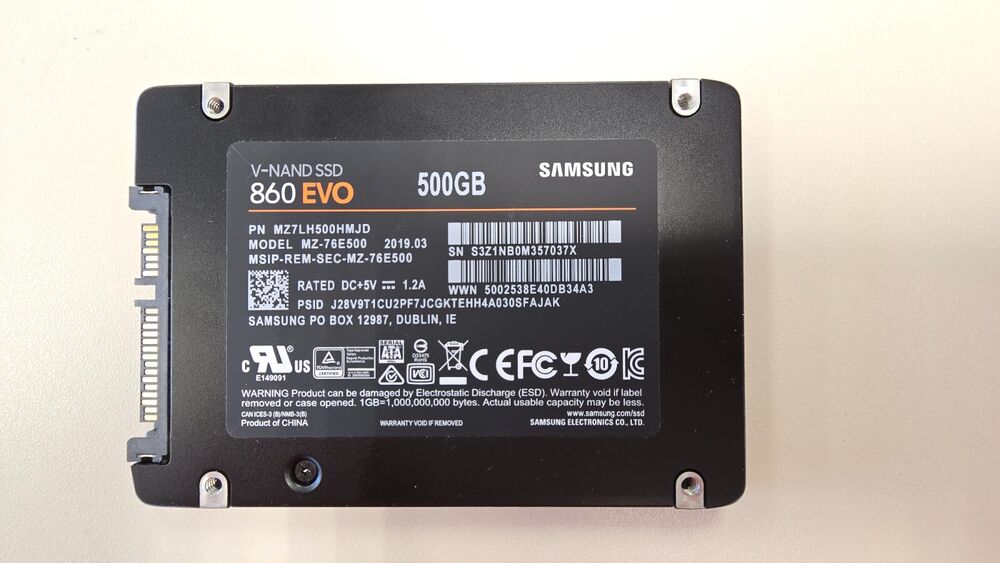 Samsung 860 EVO 500GB SATA SSD - High-Performance Storage Solution