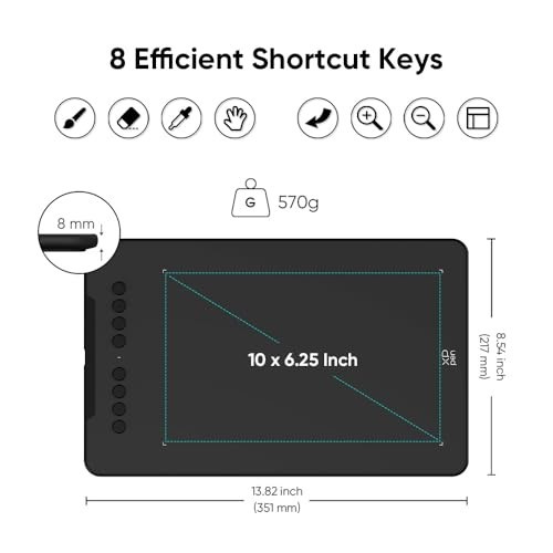 XP-Pen Deco 01 V3 Digital Drawing Tablet with 16384 Pressure Sensitivity