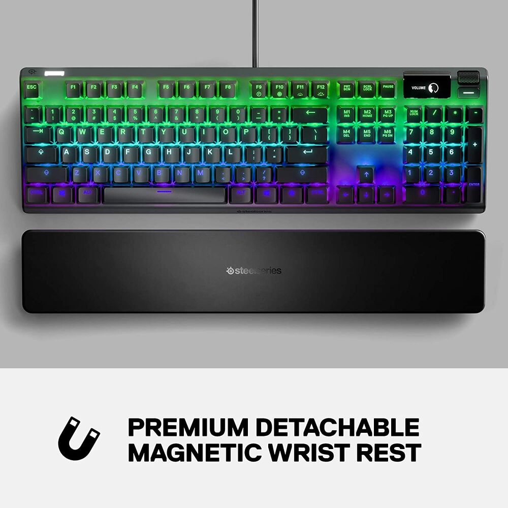 Renewed SteelSeries Apex Pro Gaming Keyboard with Smart Display