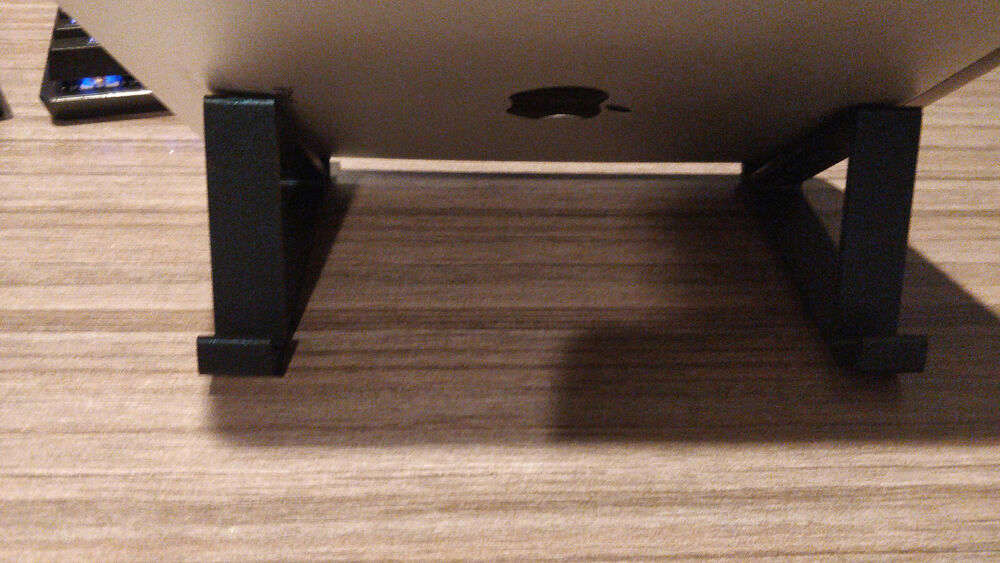 Dual Portable Monitor/Device Stands in Burnt Titanium