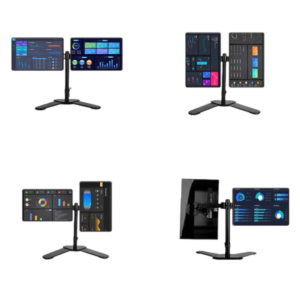 Samsung Dual HP 22/23/24 Inch 1080p LCD Widescreen Monitors with Stand and VGA Cable