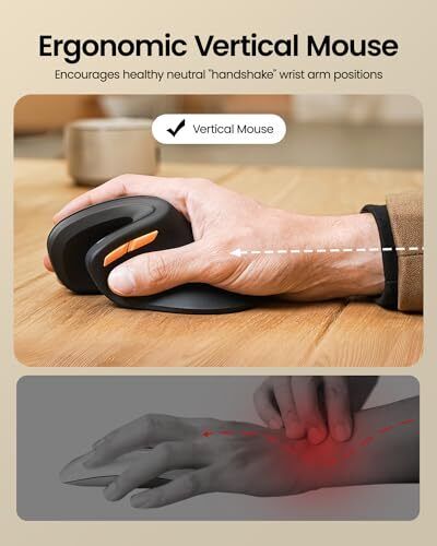 ProtoArc Ergonomic Vertical Mouse - EM11 NL Bluetooth Wireless Mouse