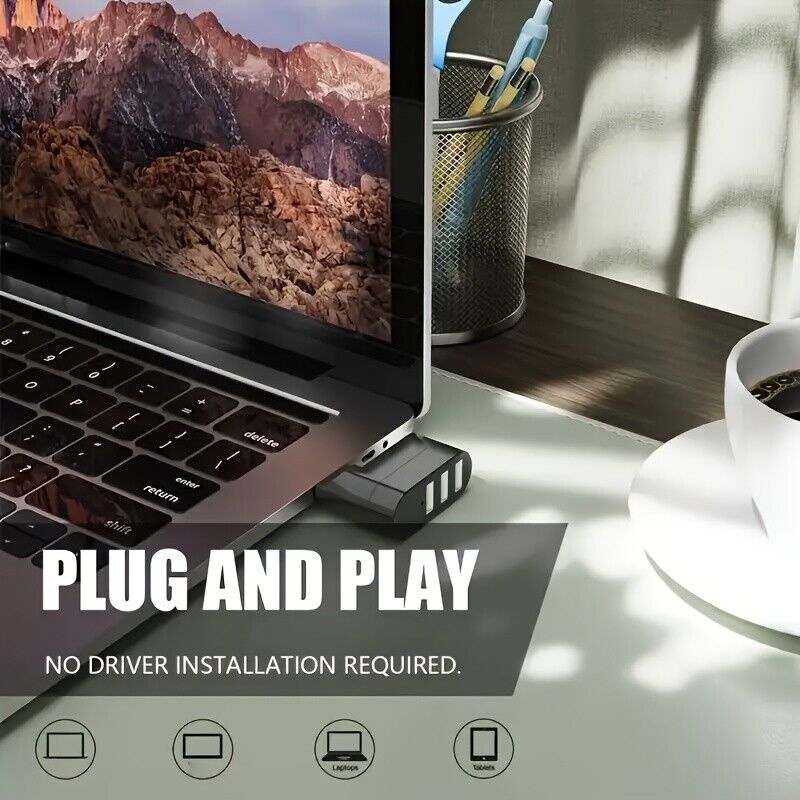 3 Port USB 3.0 Hub Splitter for Enhanced Connectivity