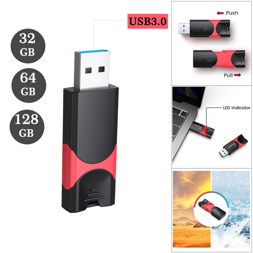 High-Speed USB 3.0 Flash Drive - Thumb Drive for Data Storage