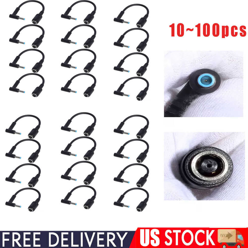 7.4mm to 5.0mm Power Charger Converter Cable for HP and Dell Laptops