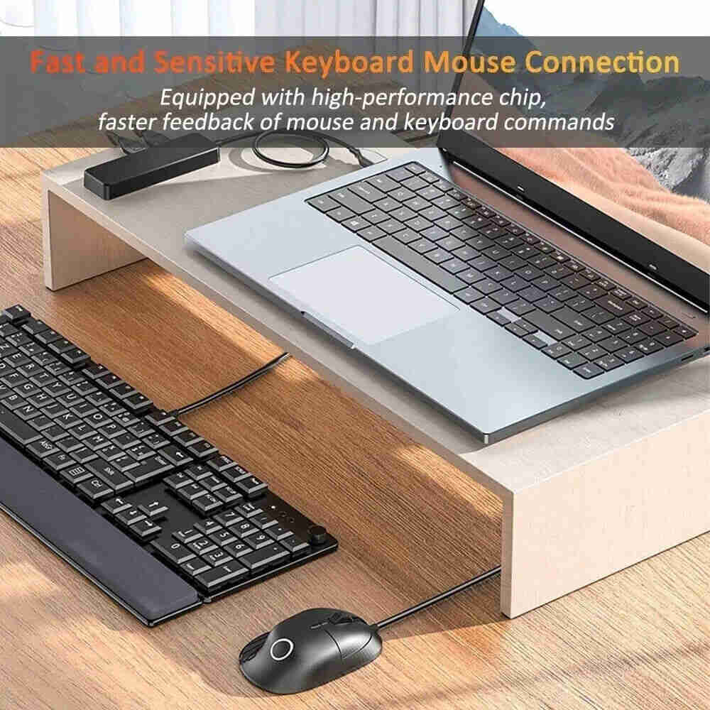 4-Port USB 3.0 Hub with Splitter and Expander for Enhanced Connectivity