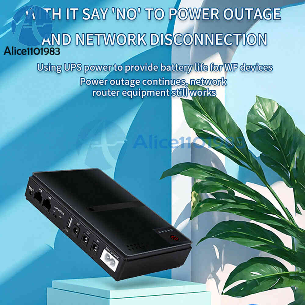 10400mAh UPS Battery Backup for Routers and Modems