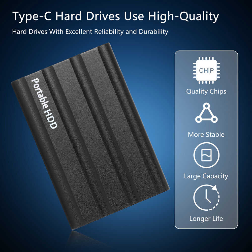 High-Capacity USB External Hard Drive - Easy Storage Solution