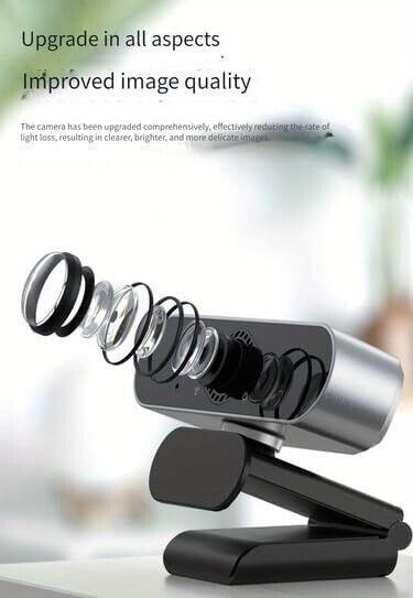 1080P Full HD USB Webcam with Built-in Microphone