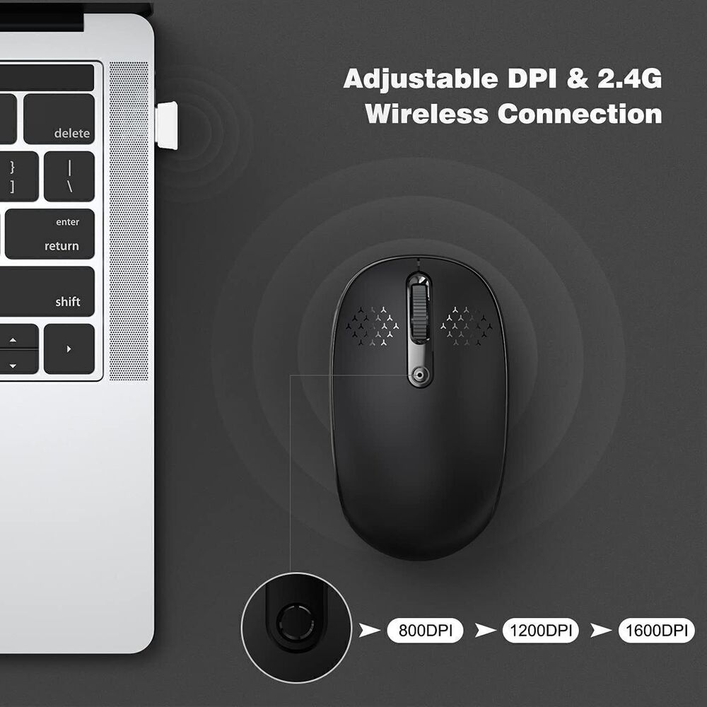 Wireless 2.4GHz Optical Mouse with USB Receiver