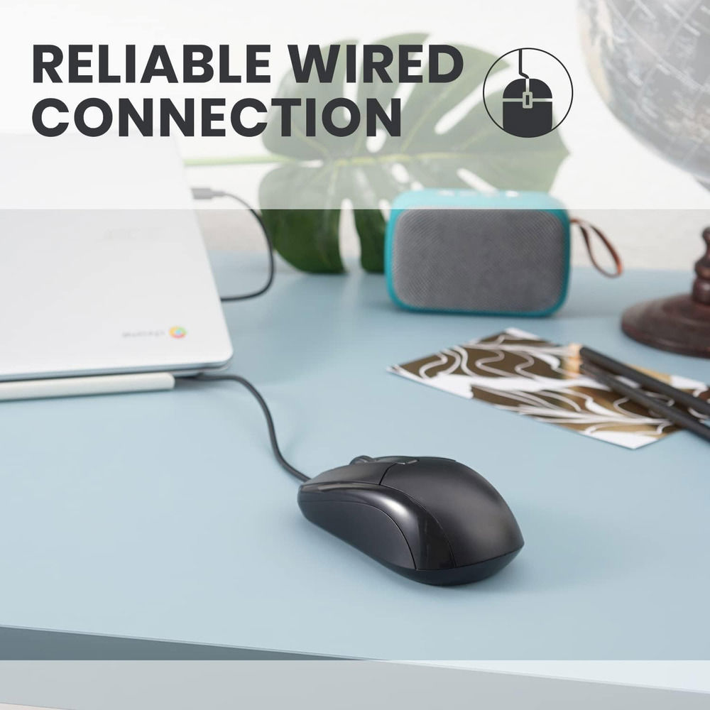 USB 2.0 Wired Optical Mouse with Scroll Wheel