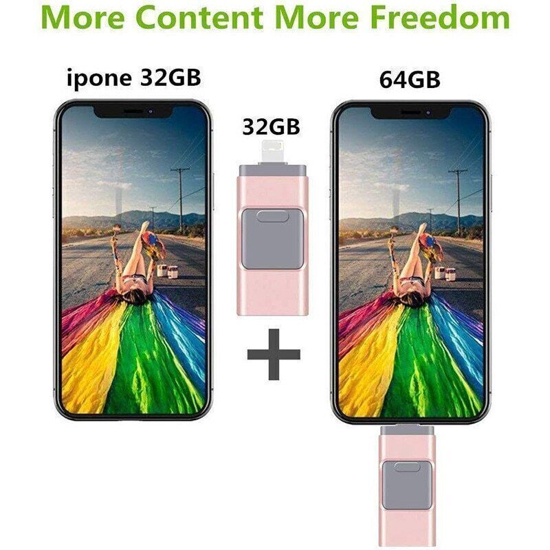 4in1 USB 3.0 Flash Drive - High Capacity Storage for Multiple Devices