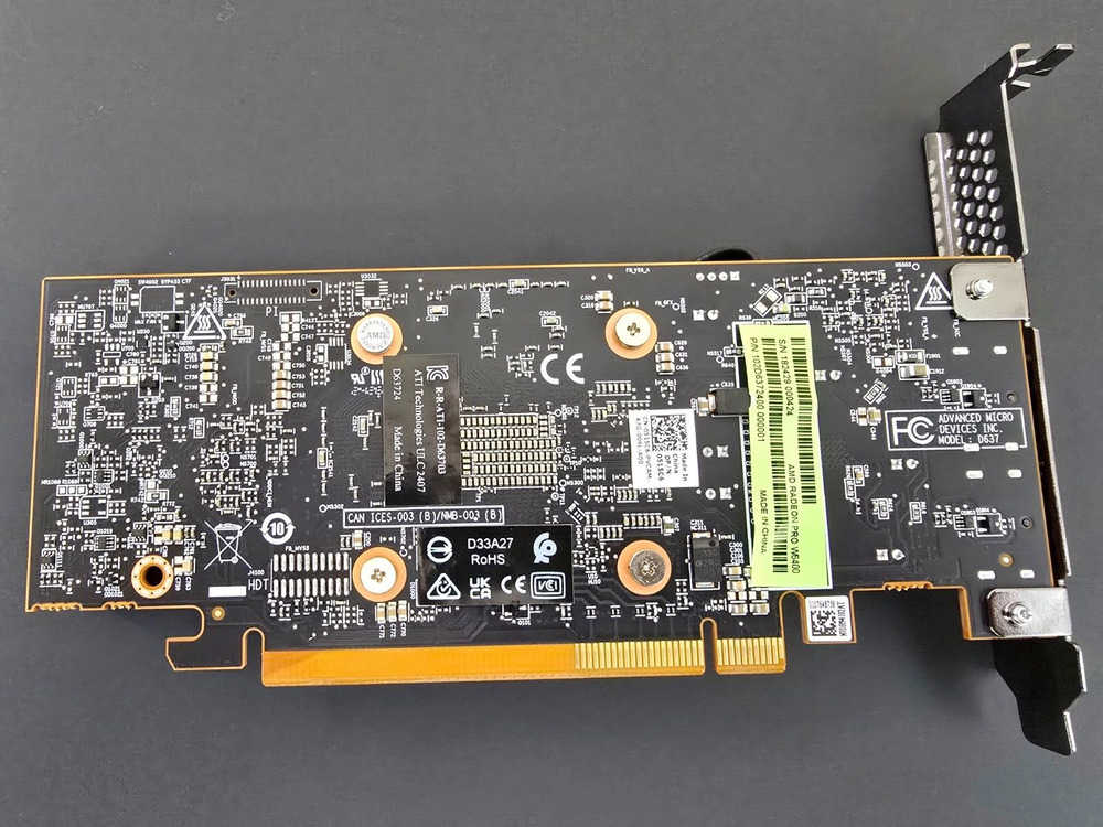 AMD Radeon PRO W6400 4GB GDDR6 Graphics Card - FH Dual DP