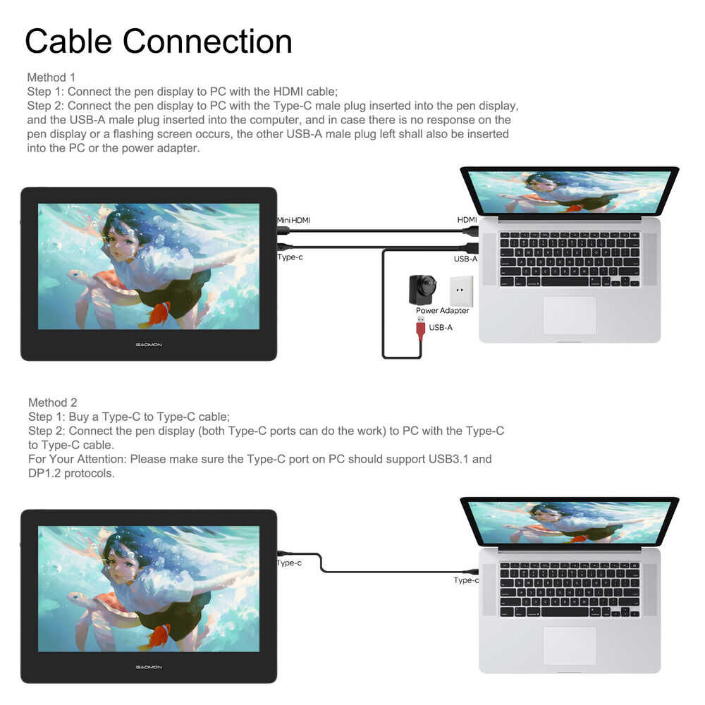 13.3 Inch Full-Lamination Graphic Tablet with Pen Display | GAOMON PD1320