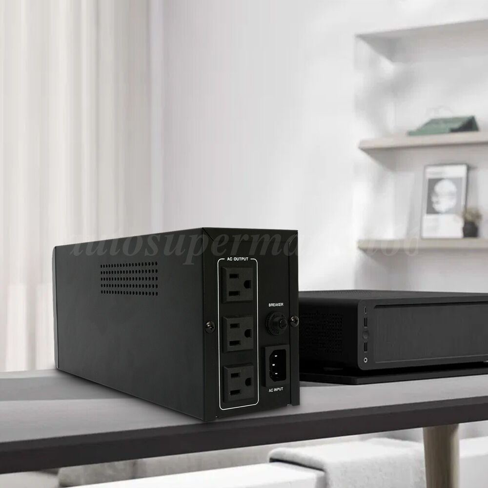 Uninterruptible Power Supply 1000VA/600W Offline Backup with Battery