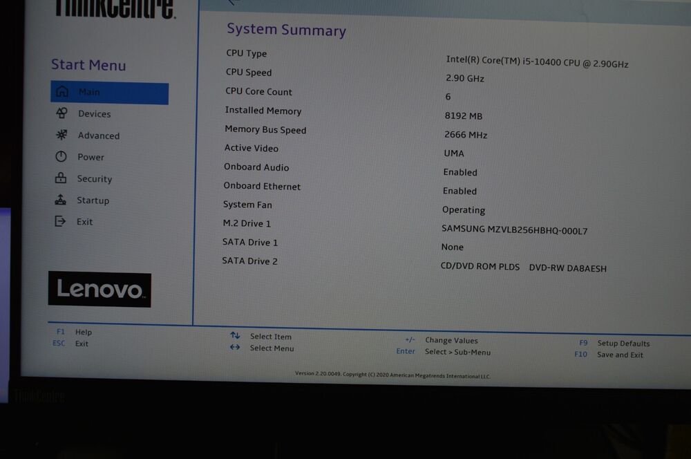 Lenovo ThinkCentre M70a 11CK All-in-One PC with Intel Core i5-10400