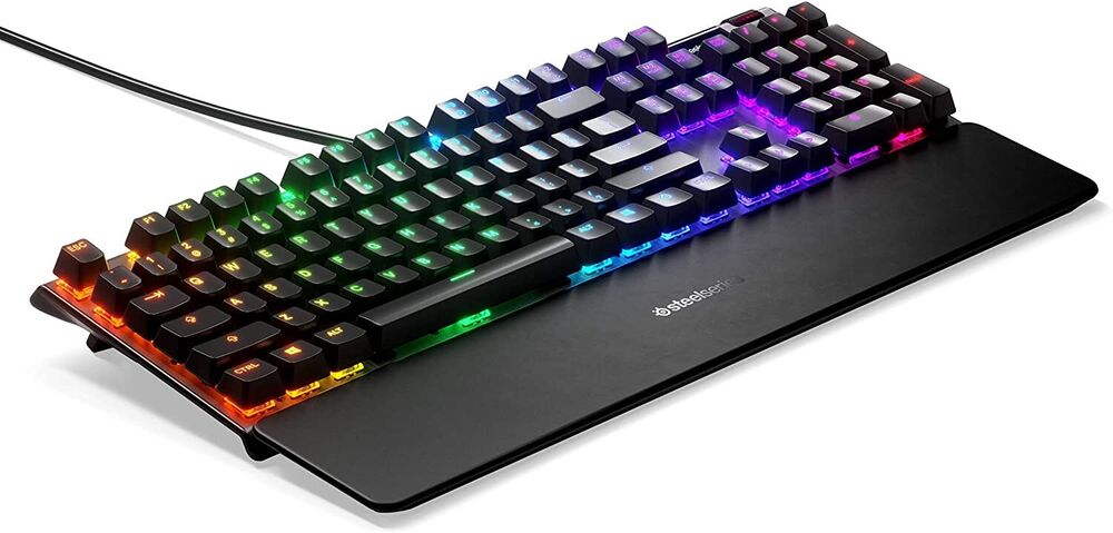 Renewed SteelSeries Apex Pro Gaming Keyboard with Smart Display