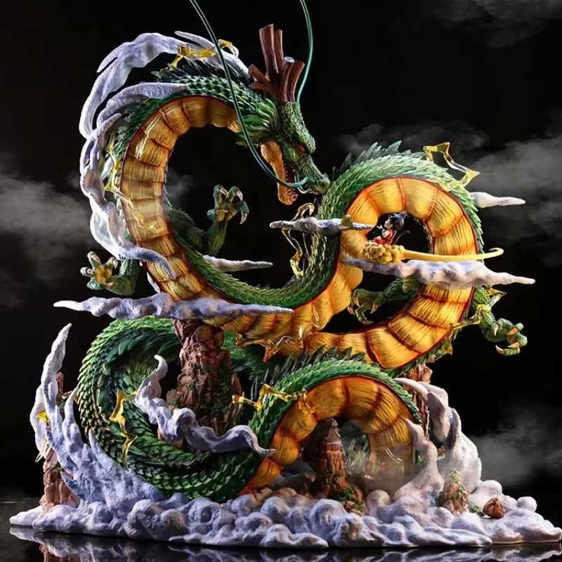 Dragon Ball Anime PVC Figure Set: Goku and Shenron
