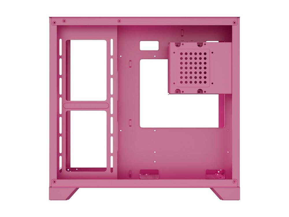 DIYPC ARGB-Q3.v2-Pink Gaming Case with USB 3.0 and Tempered Glass