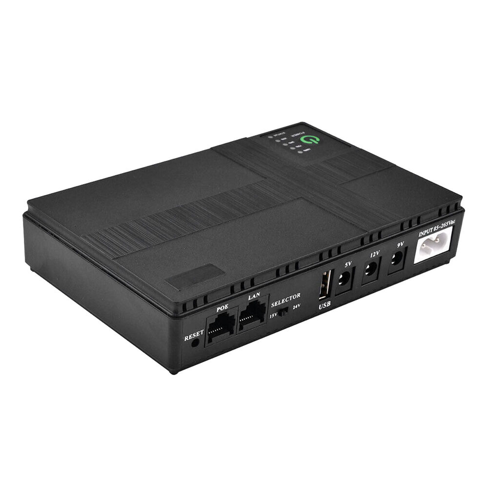 10400mAh Mini UPS Battery Backup for Security Cameras and WiFi Devices