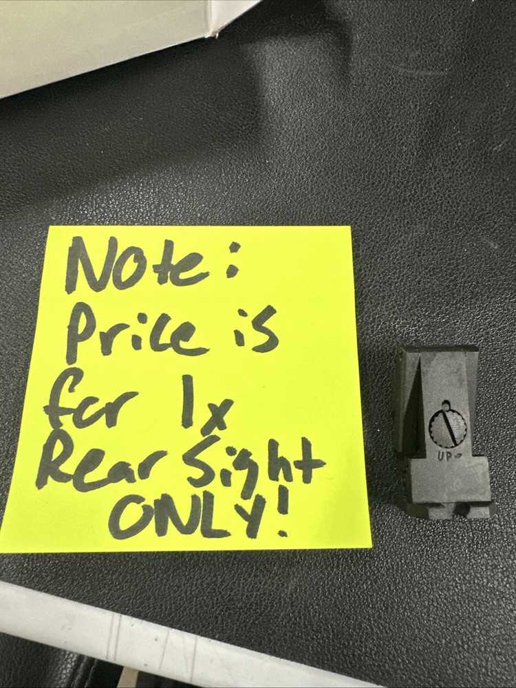 1911 Bomar Black Target Square Blade Rear Sight - Enhanced Precision for Firearms