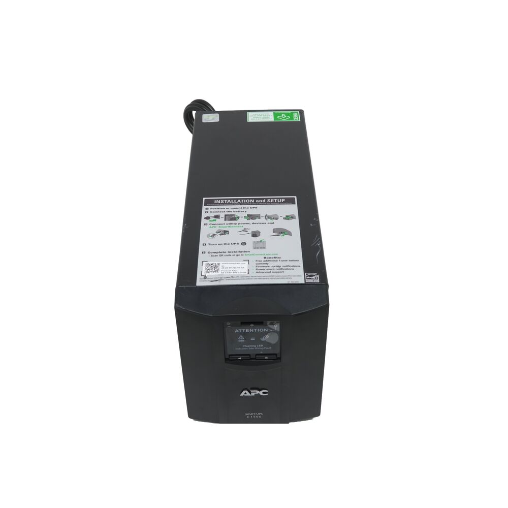 APC Smart-UPS C1500 1500VA 8-Outlet UPS with Network Management Card