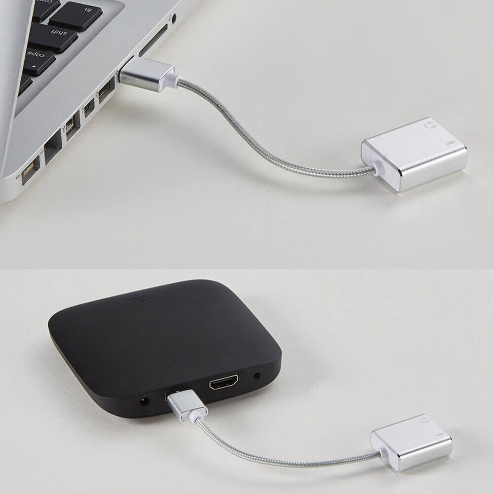 Premium Aluminum Alloy External Sound Card for Enhanced Audio on Tablets and Mobile Phones