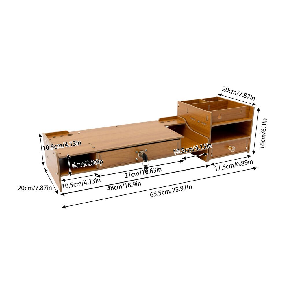 Ergonomic Rectangle Monitor Stand with Riser for Enhanced Workspace