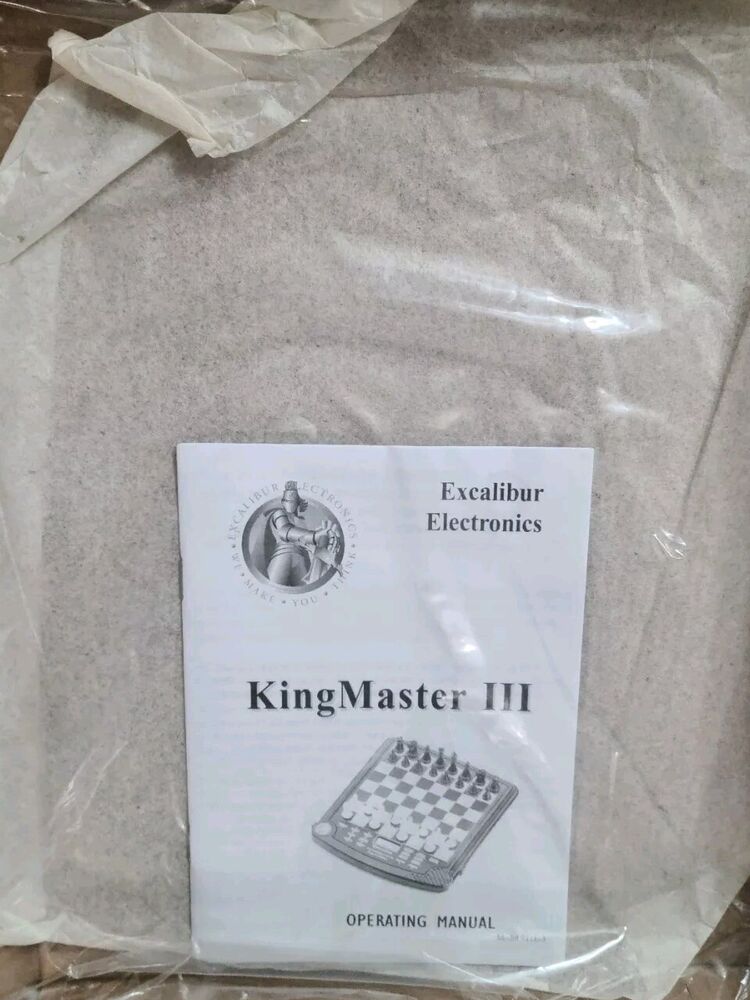 Excalibur Kingmaster III Chess & Checkers Set - Electronic Gaming at its Finest