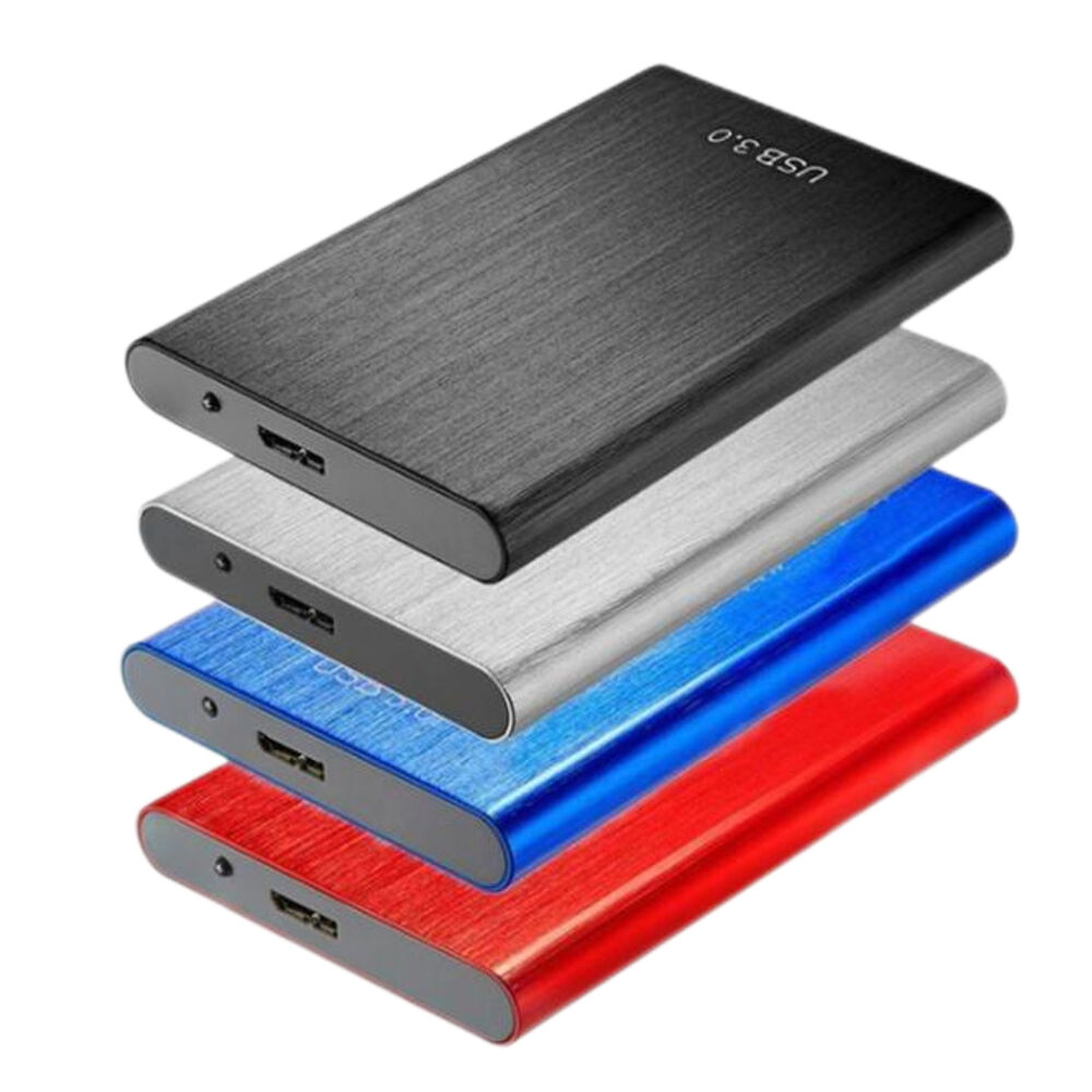 Ultra-Fast USB 3.0 Portable External Hard Drive - 1TB/2TB/4TB