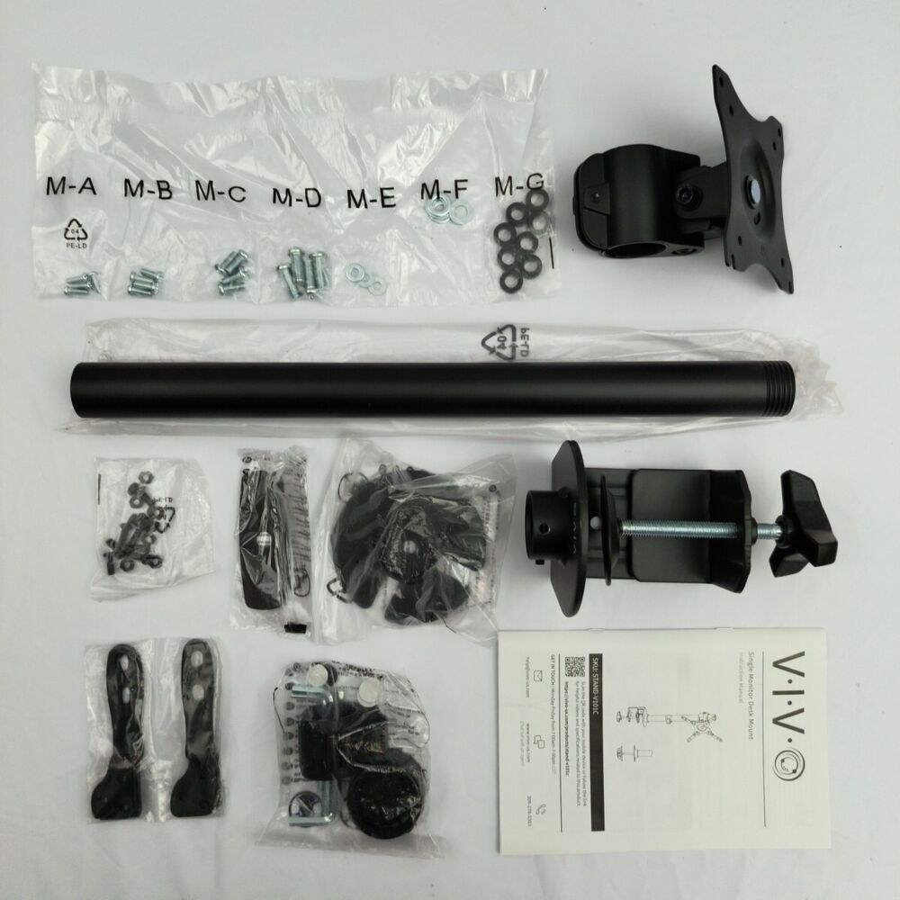 VIVO V101C Black TV & Monitor Desk Mount Stand