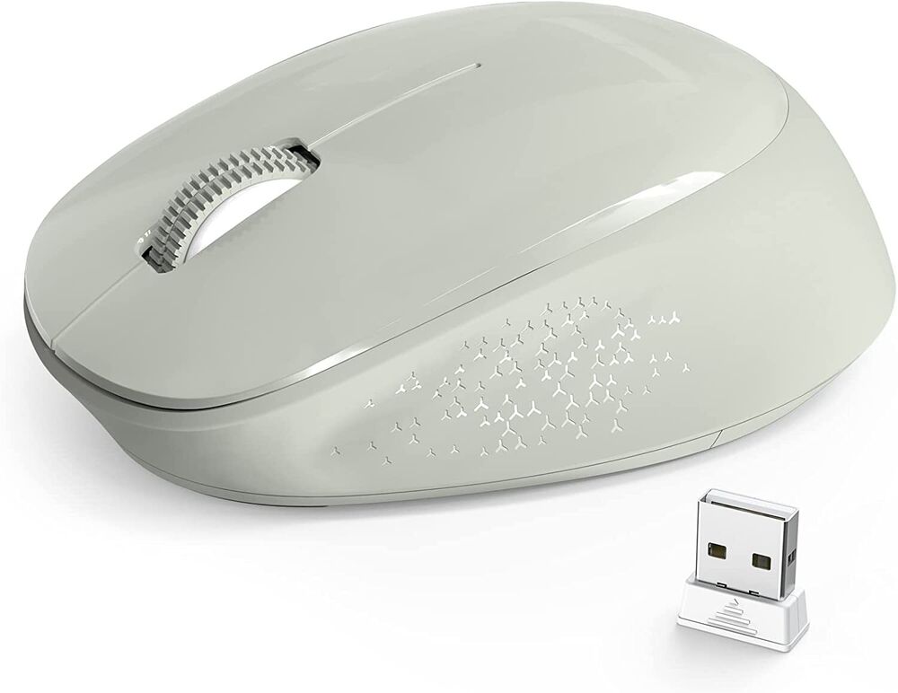 Silent 2.4GHz Portable Wireless Mouse with USB Receiver