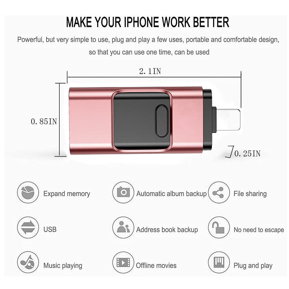 4in1 USB 3.0 Flash Drive - High Capacity Storage for Multiple Devices