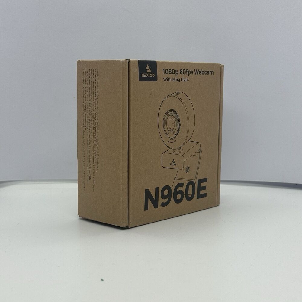 NEXIGO N960E 1080P Webcam with Ring Light