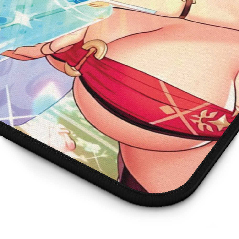 Genshin Impact Waifu Girl Desk Mat - Large Anime Gaming Mouse Pad