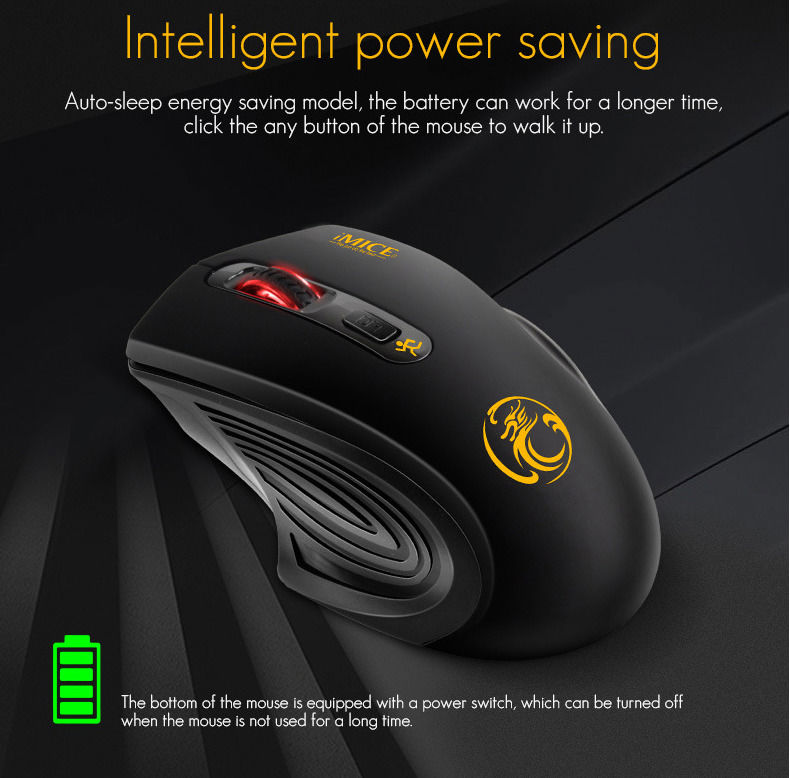 2.4GHz Wireless Optical Mouse with USB 2.0 Receiver