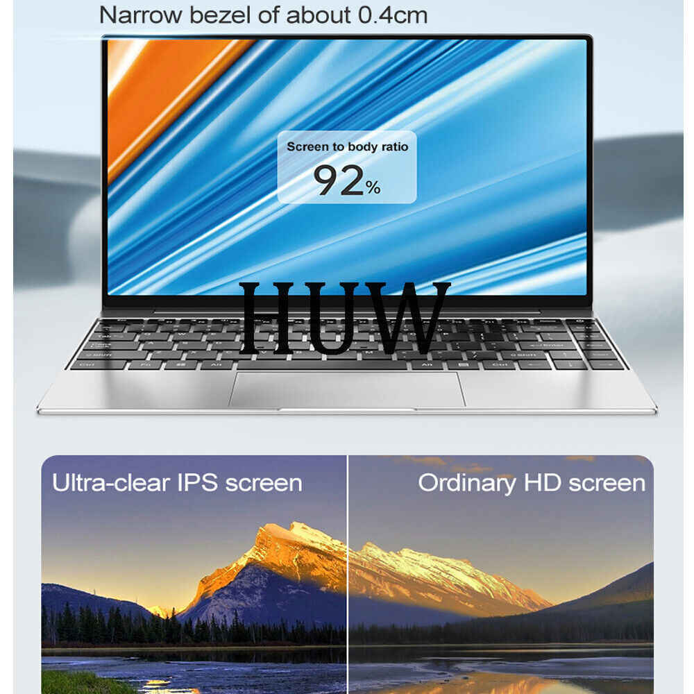 14.1-inch Slim Intel N3700 Laptop with 16GB RAM and 1024GB SSD