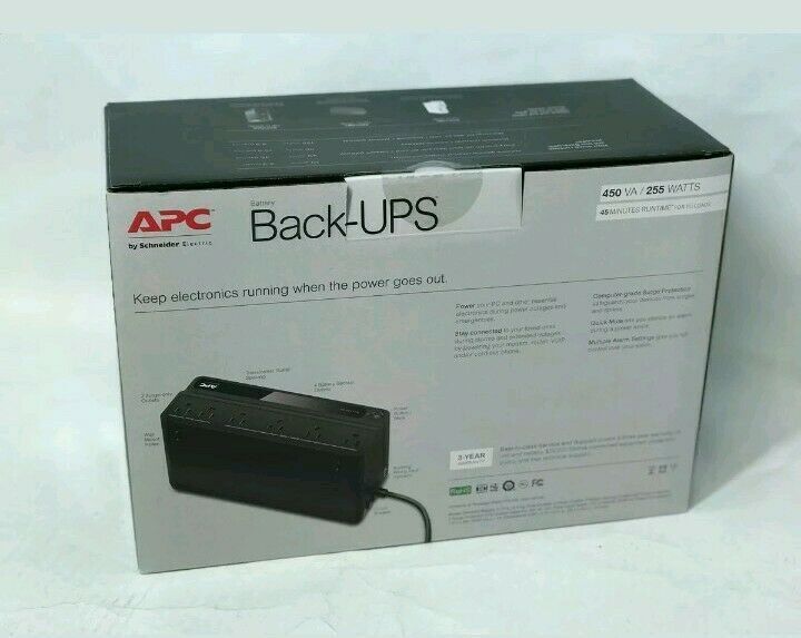UPS Battery Backup Surge Protector with 6 Outlets