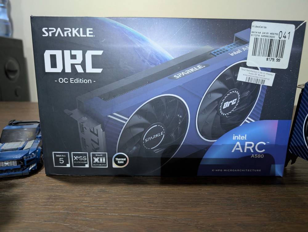 SPARKLE Intel Arc A580 ORC OC Edition 8GB GDDR6 ThermalSync GPU (SA580C-8GOC)