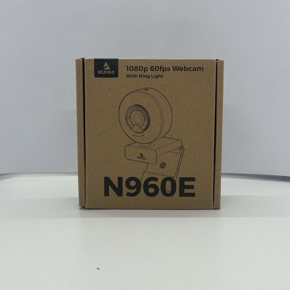 NEXIGO N960E 1080P Webcam with Ring Light
