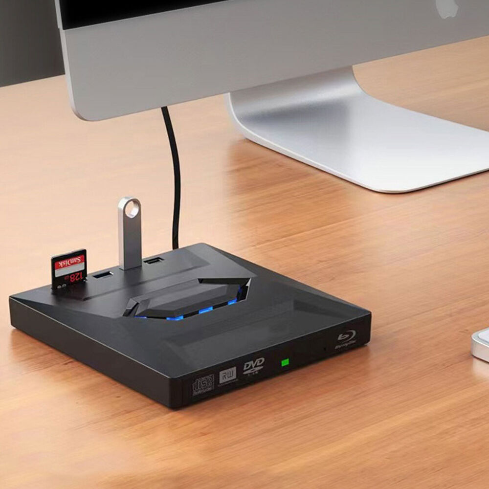 High-Speed External CD/DVD Drive with USB 3.0 for Windows PCs