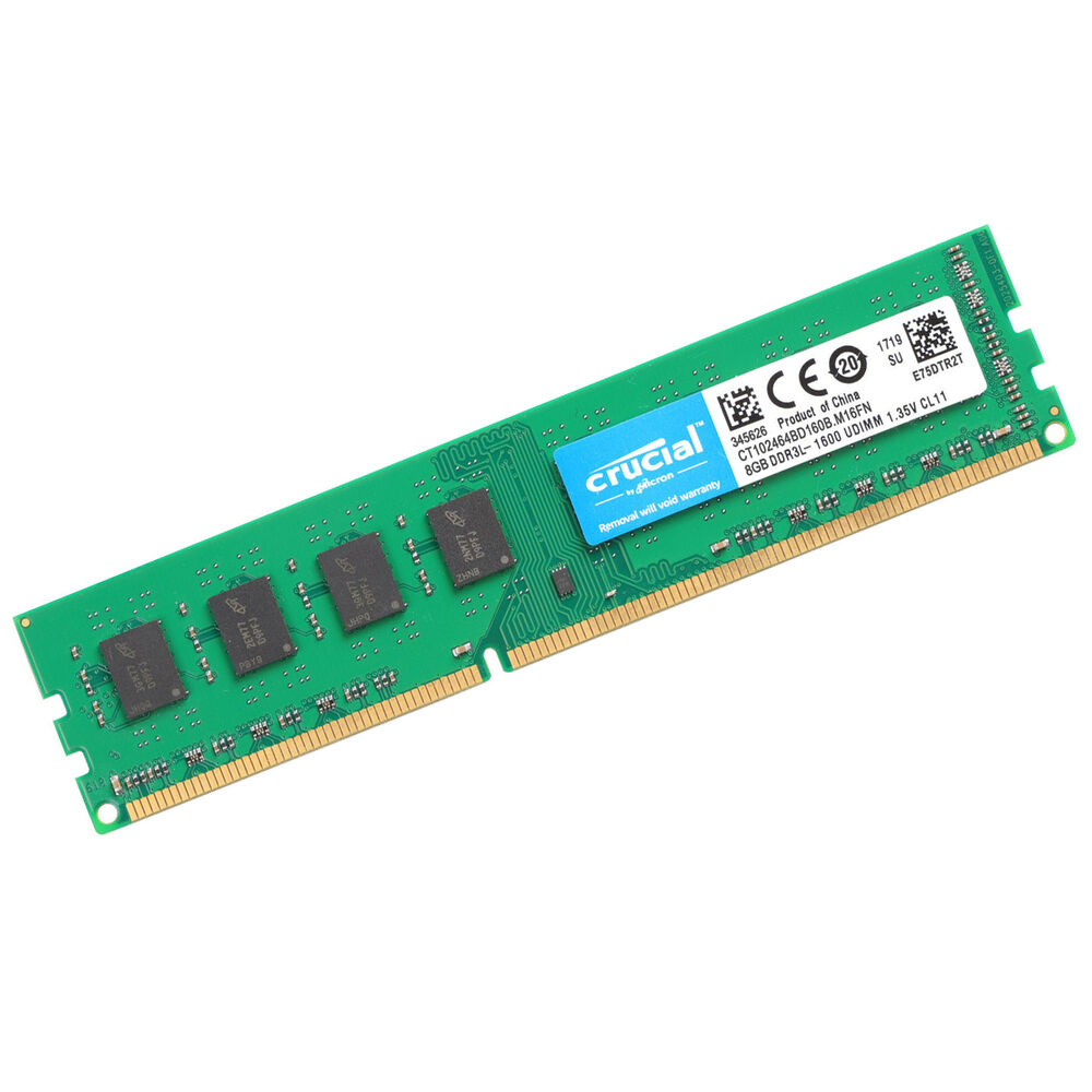 Crucial 8GB DDR3L 1.35V 1600MHz RAM Module