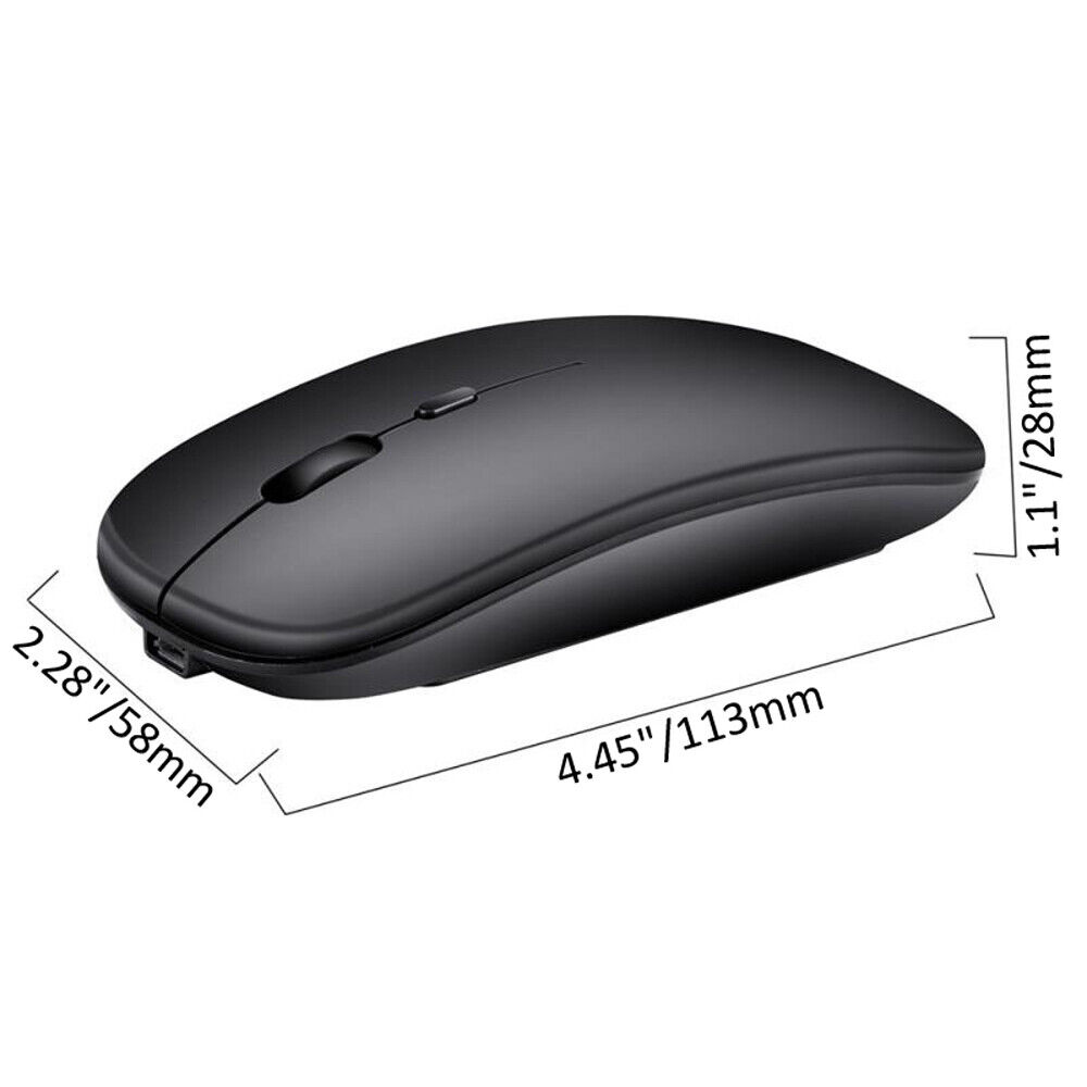 Rechargeable Universal Wireless Mouse for Multiple Devices