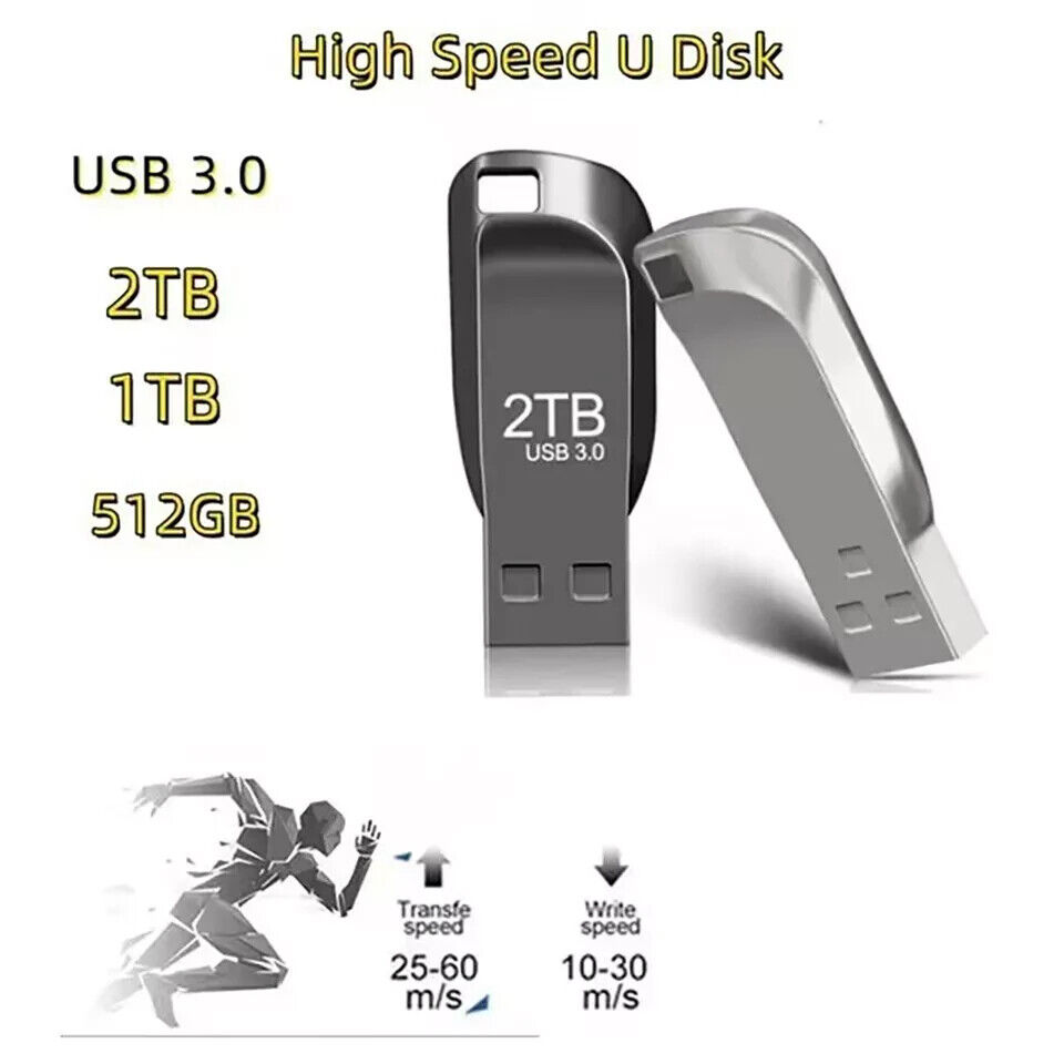 2TB High-Speed USB 3.0 Flash Drive - Storage Solution for PC & Laptop