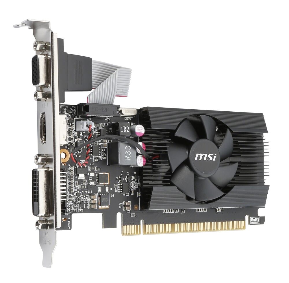 MSI NVIDIA GeForce GT 710 2GB DDR3 Low Profile Graphics Card