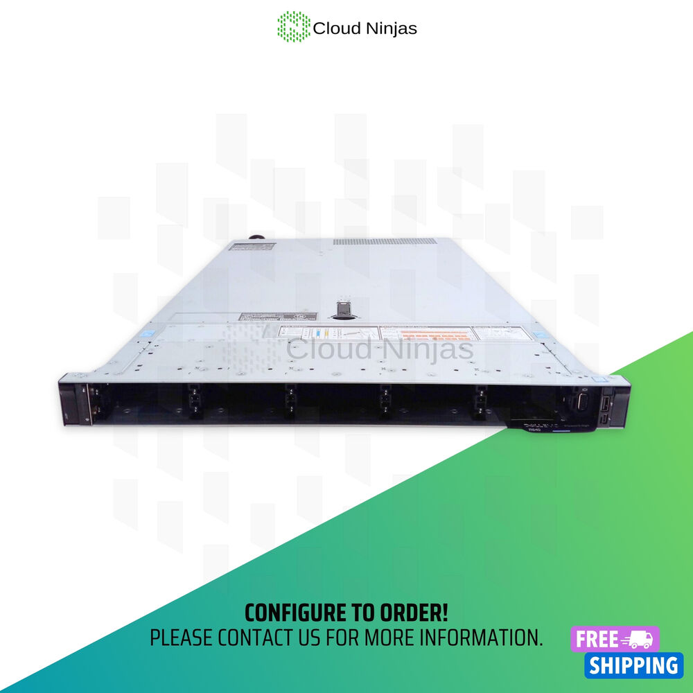 Dell PowerEdge R640 10 Bay Server with 2x Xeon Platinum 8156, H730, SSD, DDR4