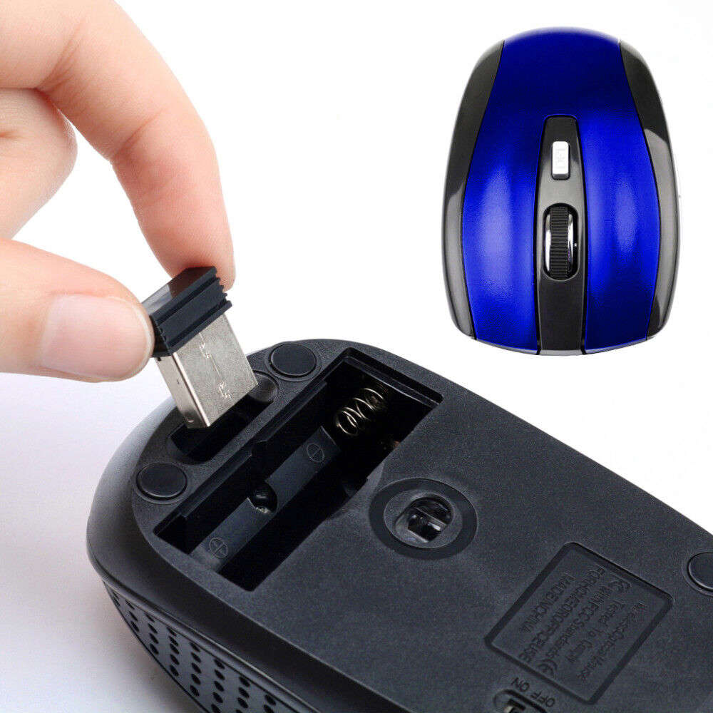 2.4GHz Dual Wireless Optical Mice with USB Receiver