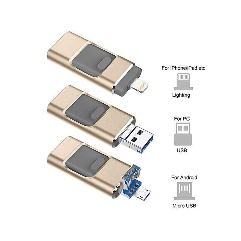 4in1 USB 3.0 Flash Drive - High Capacity Storage for Multiple Devices