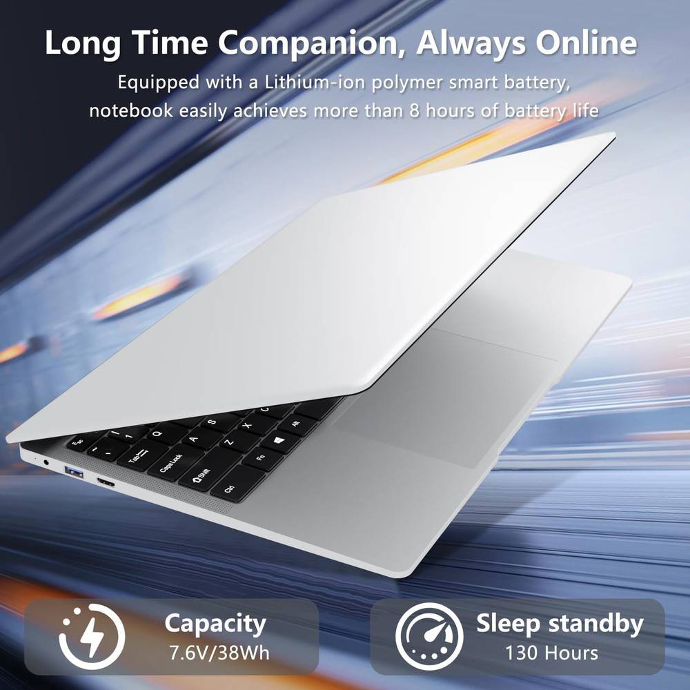 KUU 15.6" Gaming Laptop with N4000 Processor, 8GB RAM, 256GB SSD